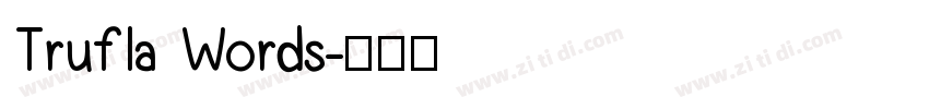 Trufla Words字体转换